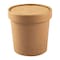 Amercareroyal Royal 12 oz. Kraft Paper Food Container And Lid Combo, PK250 PFC12NCOM - alternate 6